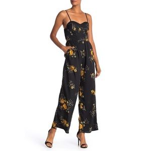 Band of Gypsies Floral Sweetheart Jumpsuit - Small